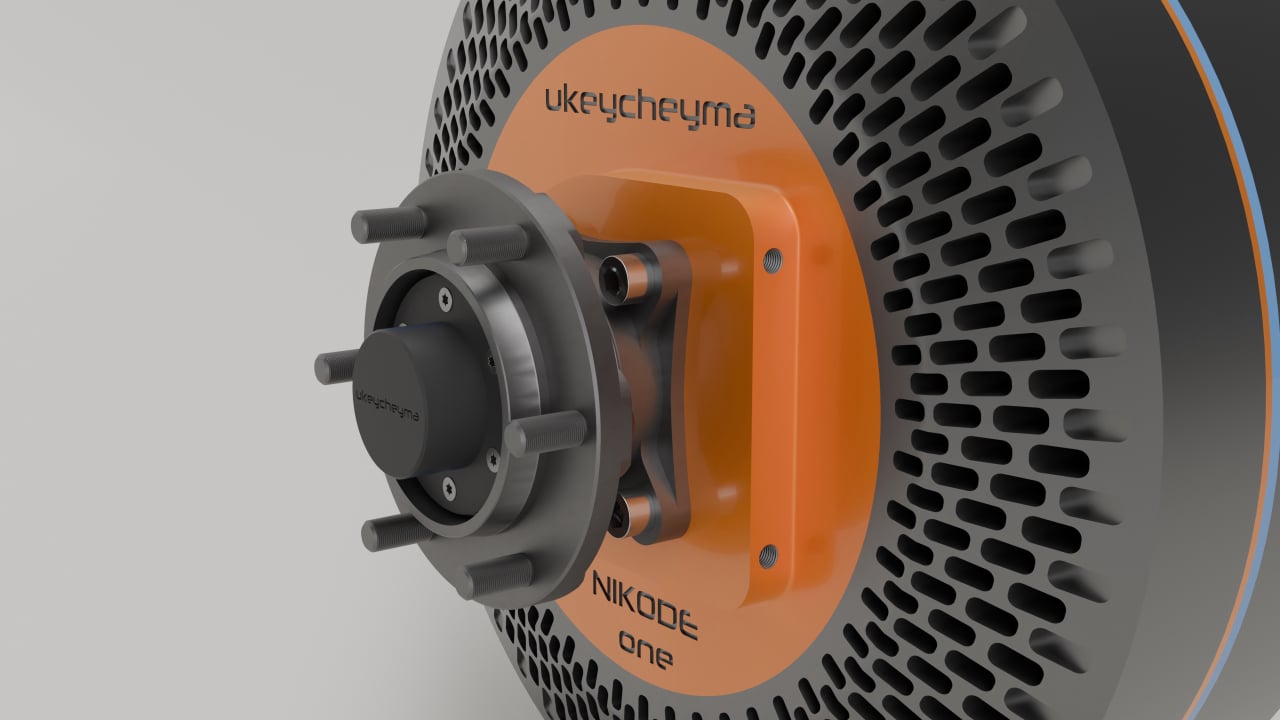Ukeycheyma Nikode One Wheel Hub Motor Front Angled View 